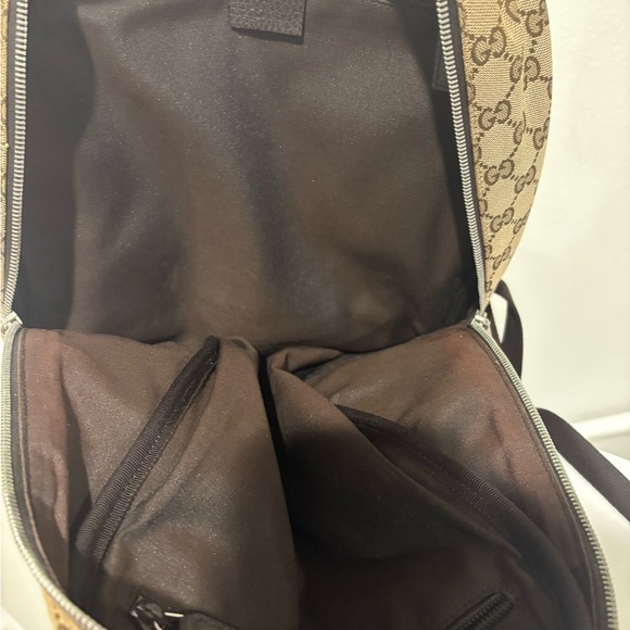 GUCCI Original GG Canvas Travel Backpack - Picture 8 of 9
